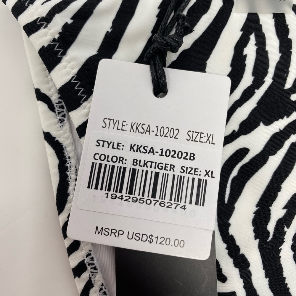 NEW - Kendall & Kylie Zebra Print Bikini Bottoms - Picture 5 of 6
